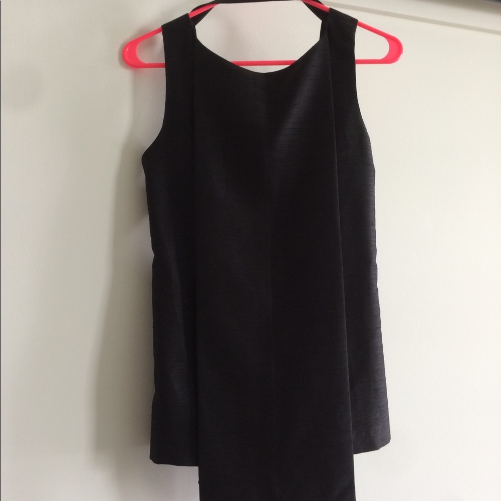 OAK NYC open back crepe blouse